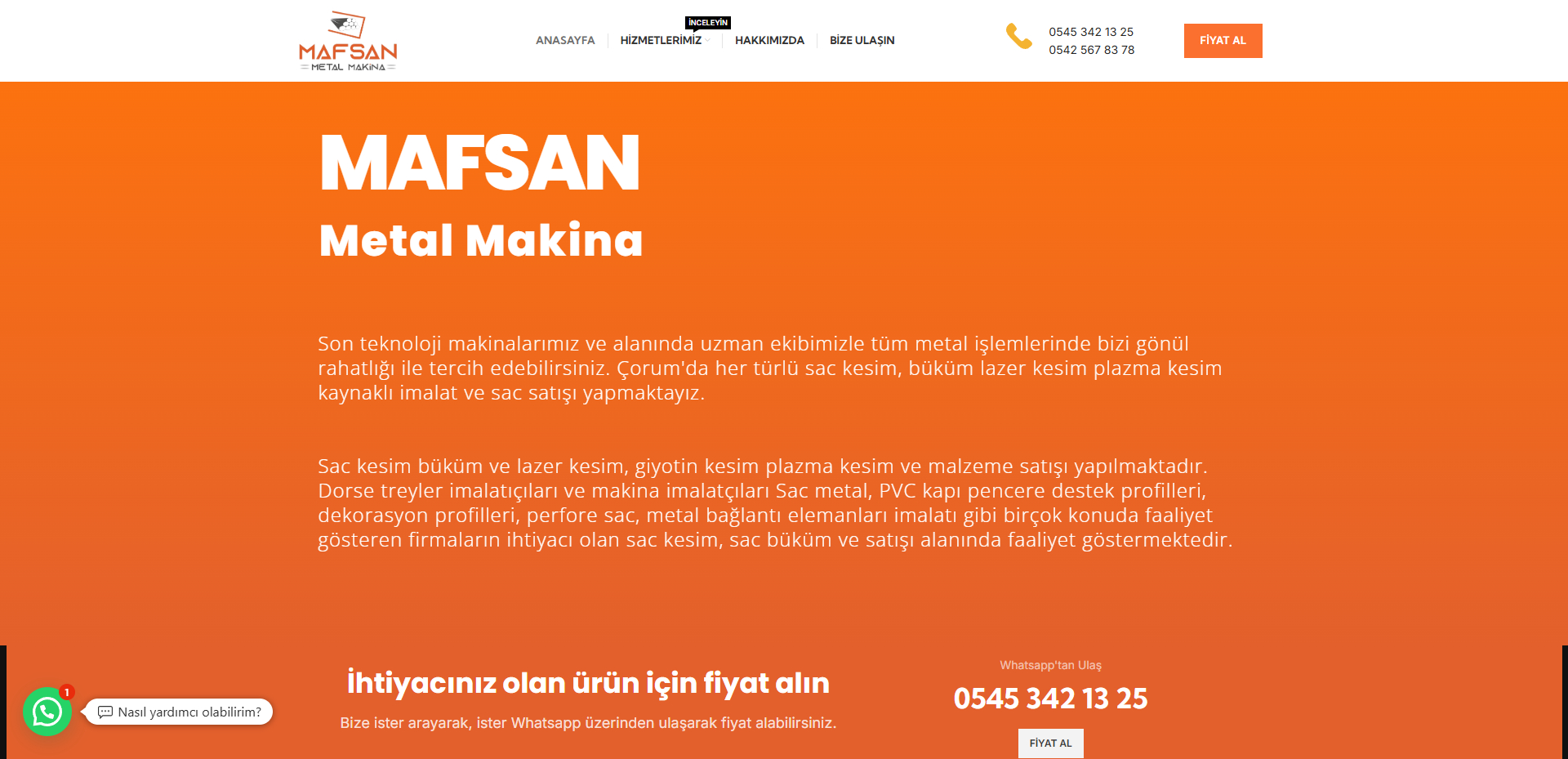 Kurumsal İnternet Sitesi(Wordpress)