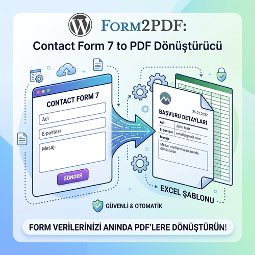 Form2PDF: Contact Form 7 Verilerinizi Anında Dinamik PDF'lere Dönüştürün!