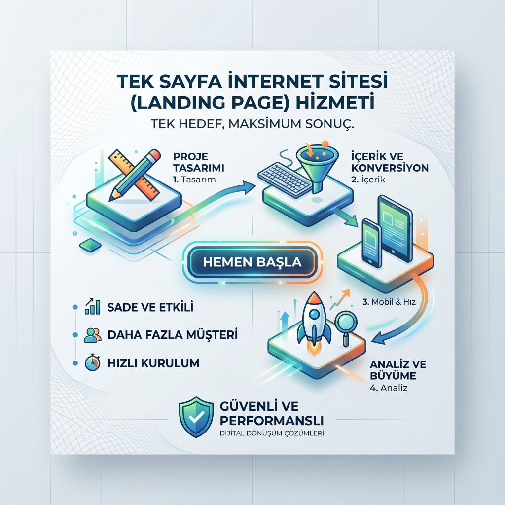 Landing Page (Tek Sayfa) İnternet Sitesi